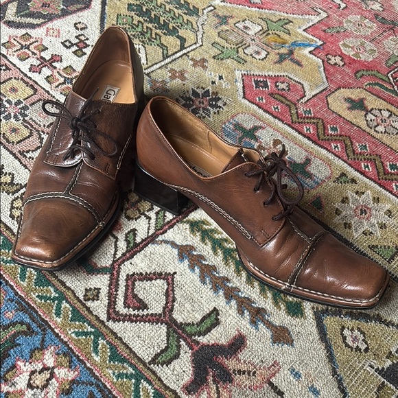 Giorgio Brutini Brown Leather Oxford Shoes - Picture 1 of 11